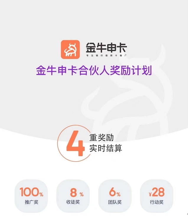 金牛申卡-整合八種獎(jiǎng)勵(lì)于一身！